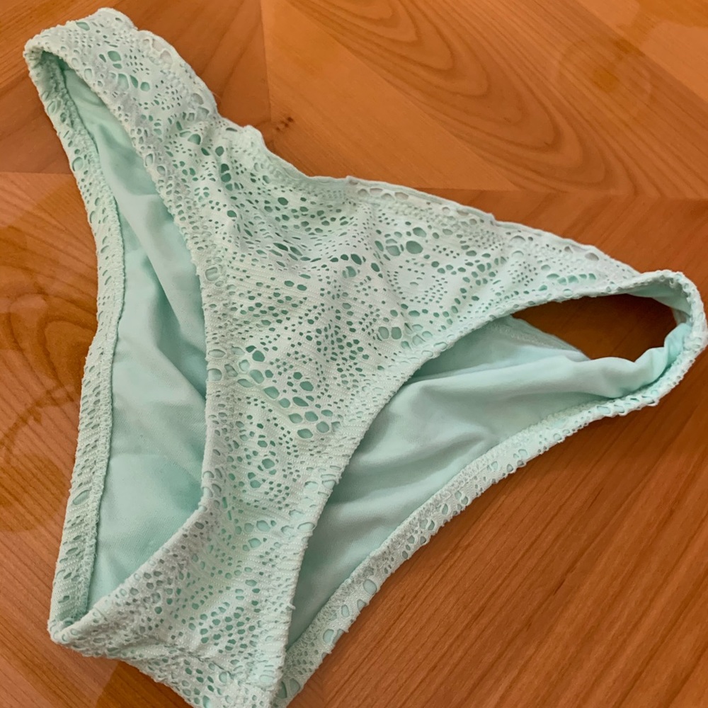 green bathing suit bottoms size small